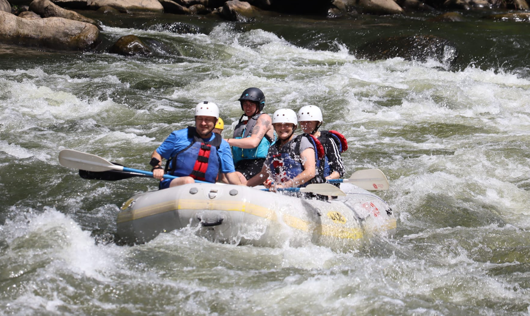 White water rafting in the Smoky Mountains
